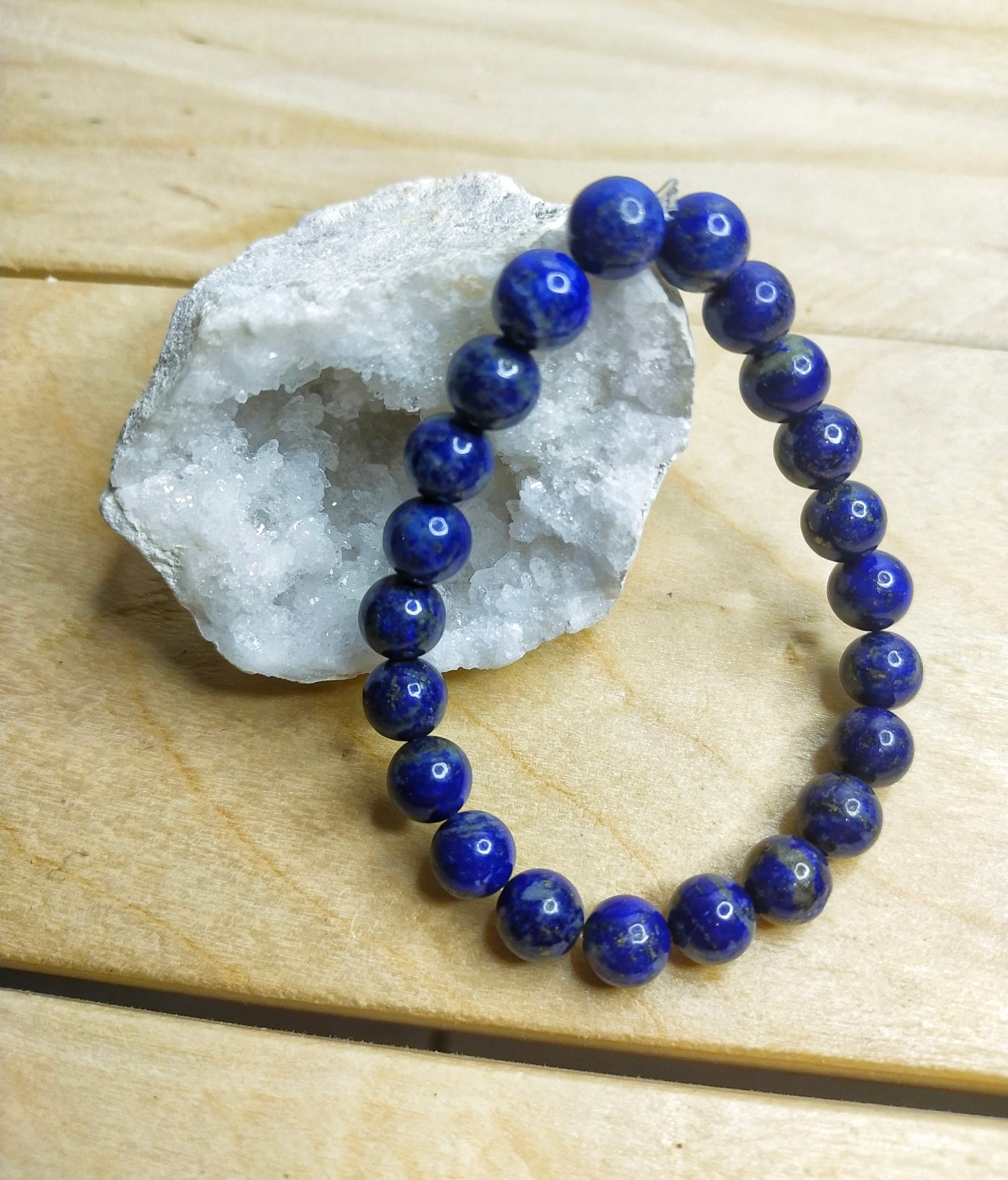 Bracelet uni en Lapis Lazuli