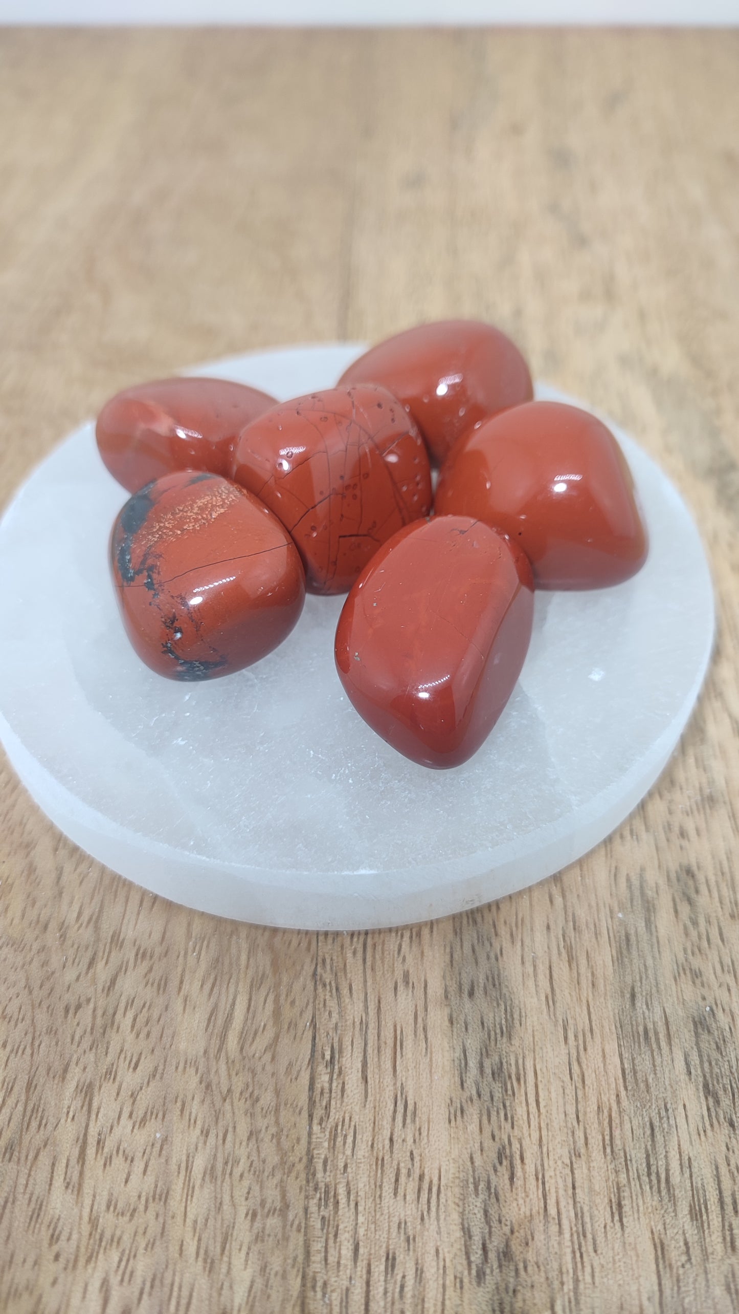 Jaspe rouge pierre roulée