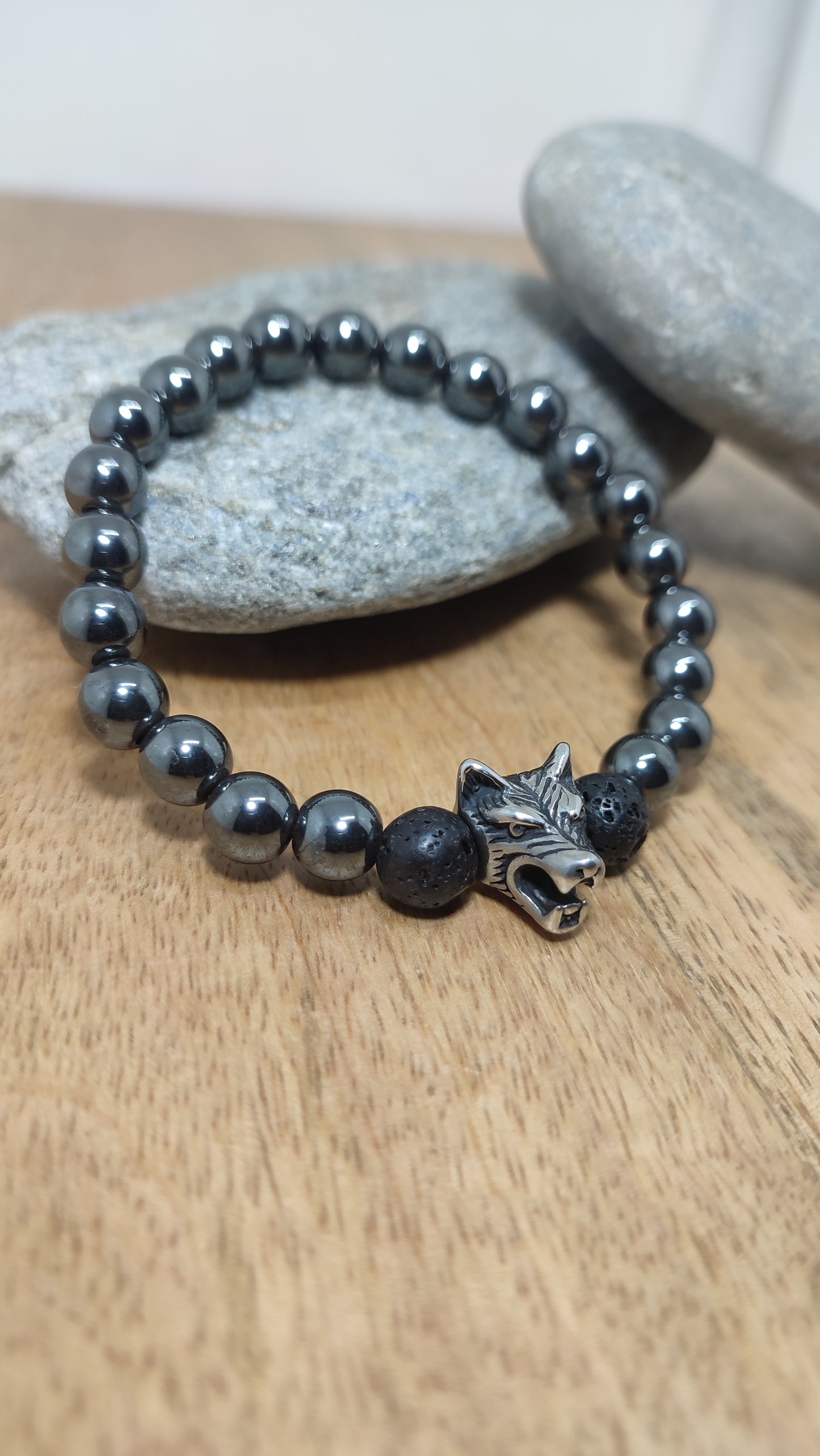 Bracelet "Loup Sauvage" mixte