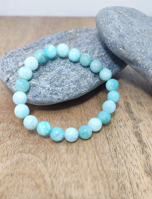 Bracelet uni en Amazonite