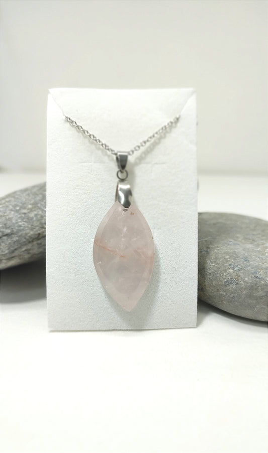 Pendentif Quartz rose Madagascar