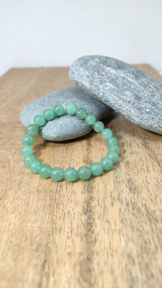 Bracelet uni Aventurine Verte