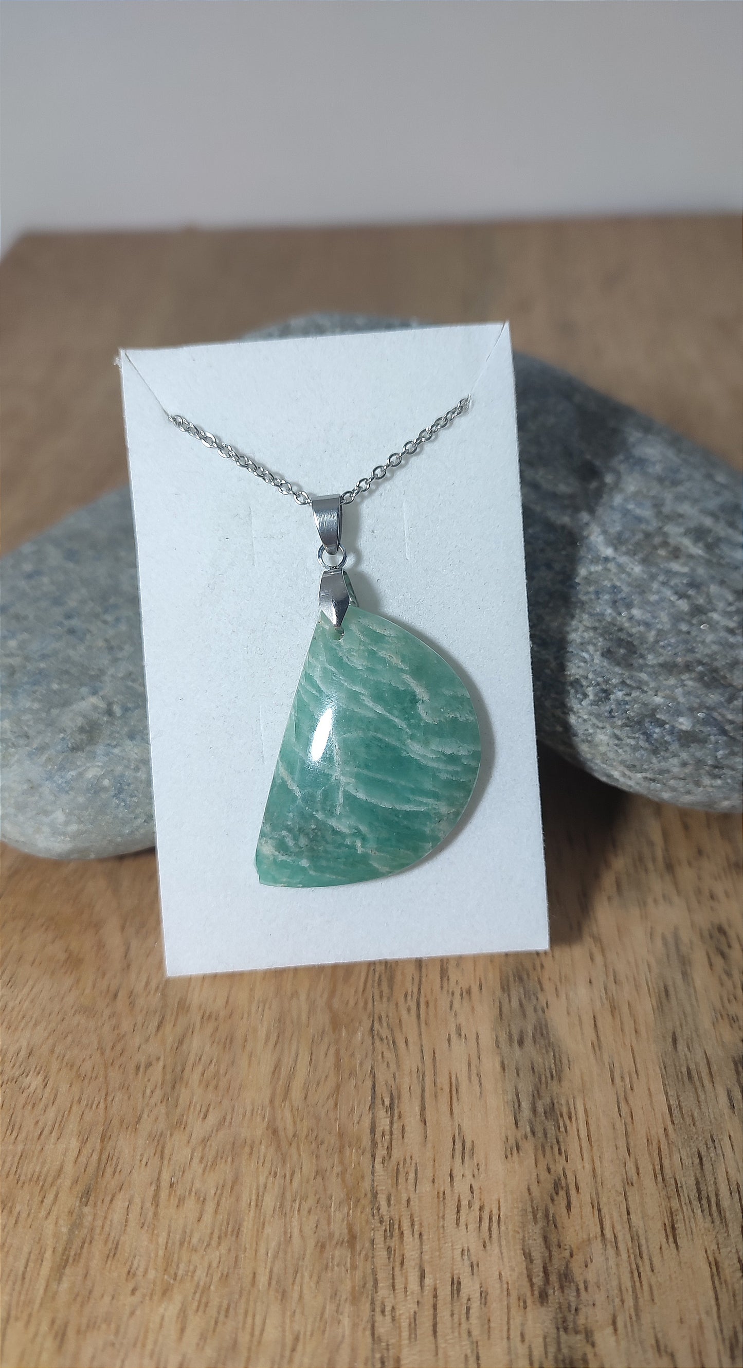 Pendentif en Amazonite de Madagascar