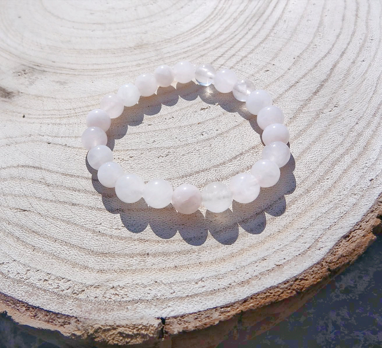 Bracelet Quartz rose enfant (14cm)