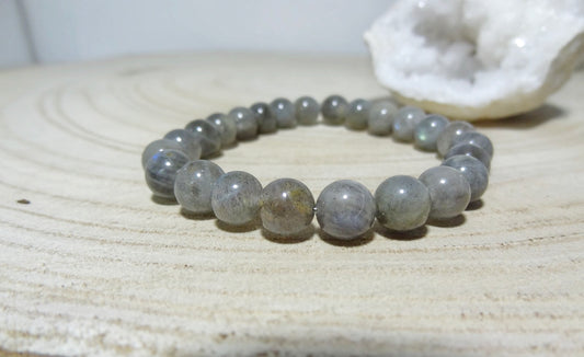 Bracelet uni en labradorite. Mixte