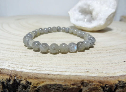 Bracelet uni en Labradorite 6mm