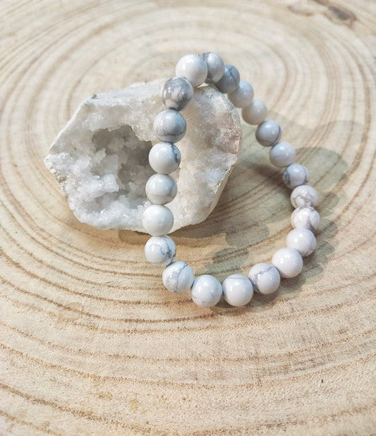 Bracelet uni en  Howlite